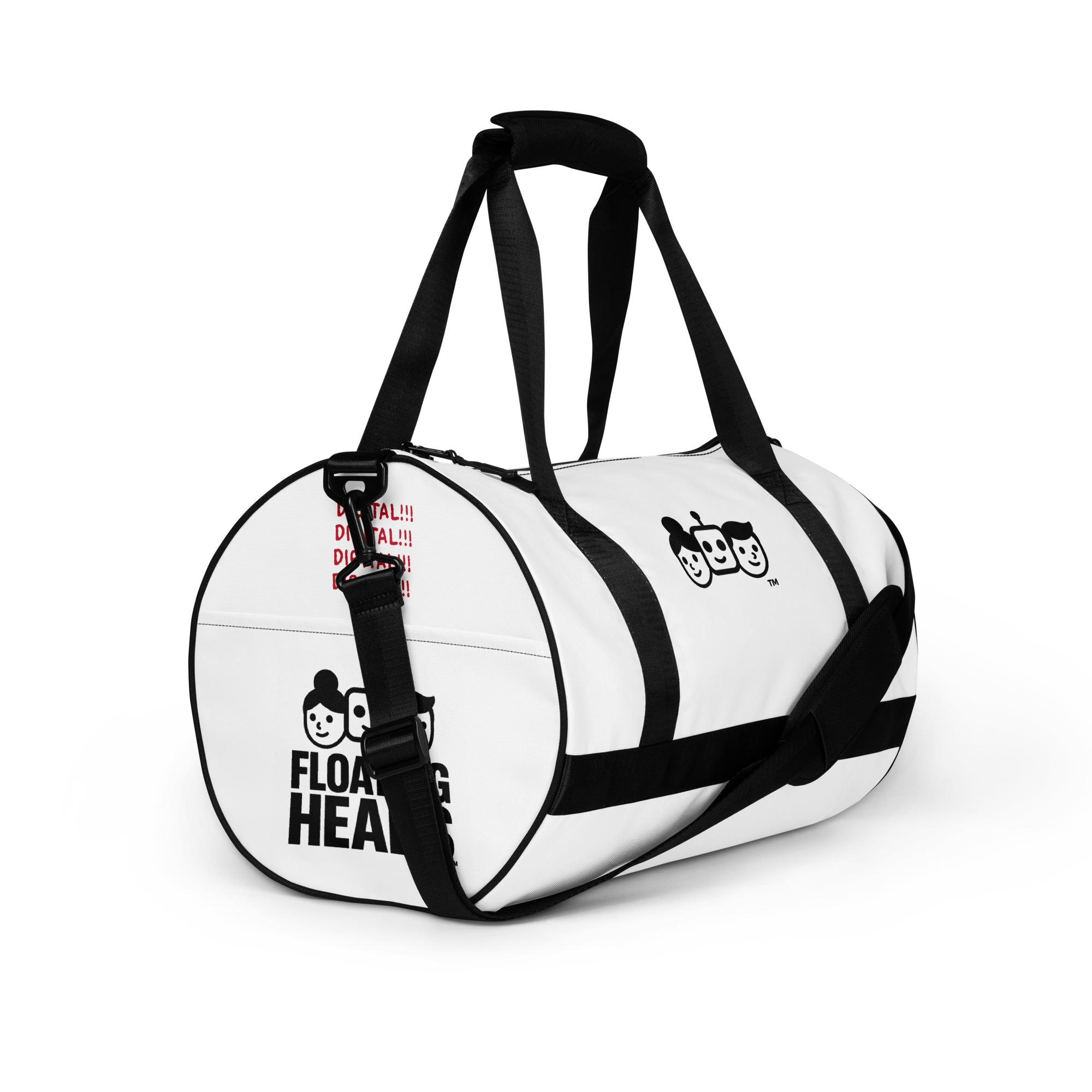 FLOATING HEADS™ 3-HEAD DIGI-NINJA WATER-RESISTANT GYM BAG