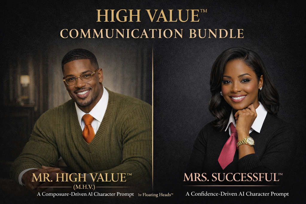 HIGH VALUE™ COMMUNICATION BUNDLE MR.HIGH VALUE™ X MRS.SUCCESSFUL™ by FLOATING HEADS™