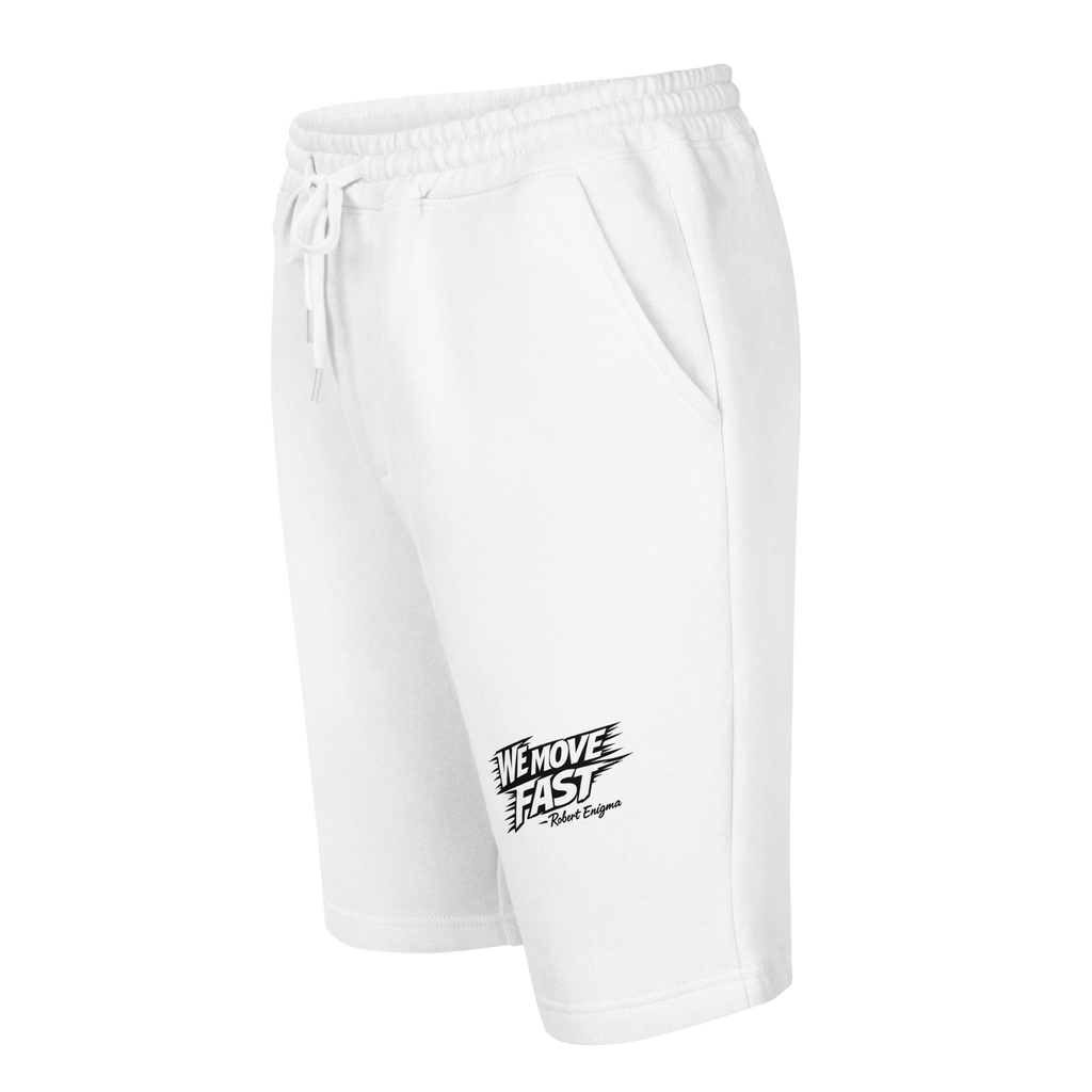 FLOATING HEADS™ WE MOVE FAST™ — ROBERT ENIGMA FLEECE SHORTS